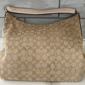Coach Celeste Canvas Hobo Purse. F58327